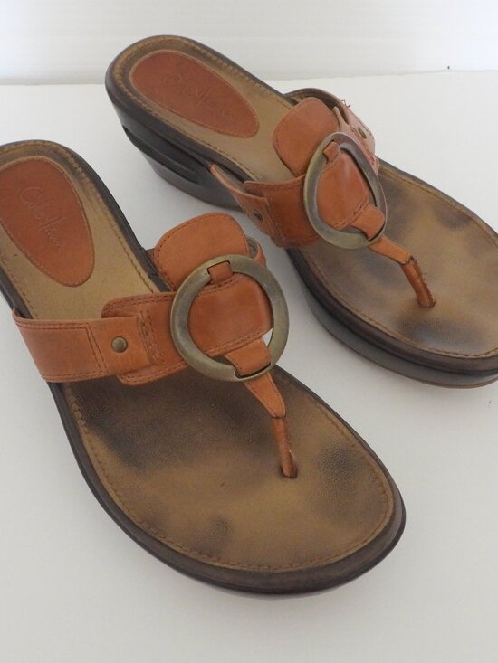 Shoes - Cole Haan Nike Air Tan Leather Sandals Sz 8-1/2